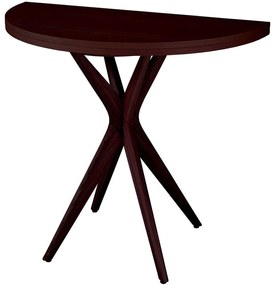 Τραπέζι Επεκτεινόμενο Jubi JUBITEXHRWAL Φ90x75cm Walnut Mdf, Wood