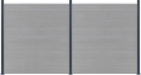 vidaXL Στύλοι Περίφραξης 3 τεμ. Σκούρο Γκρι 185 εκ. Αλουμινίου