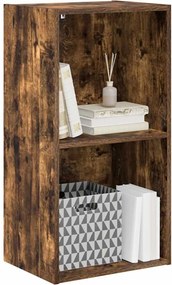 vidaXL Βιβλιοθήκη Καπνιστή Δρυς 40x30x77 εκ. από Επεξεργασμένο Ξύλο