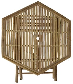 Τραπέζι Nando pakoworld πτυσσόμενο bamboo φυσικό 114x100x75εκ