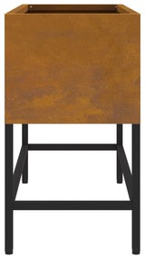 vidaXL Αναψυκτικο Κήπου 60x26x45 εκ Κατεστραμμένο Χάλυβα