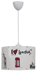 Κρεμαστό Φωτιστικό Οροφής 1xΕ27 Λευκό London PDT 1304 0093020 Arlight -93020-Λευκό 0093020