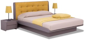 Κρεβάτι ξύλινο με δερμάτινη/ύφασμα RAFFAELLO 160x200 DIOMMI 45-812