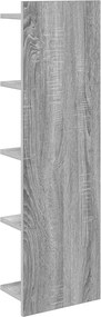 vidaXL Ράφι Τοίχου 2 pcs Γκρι Sonoma 30 x 15 x 100 εκ