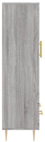 vidaXL Ντουλάπα Γκρι Sonoma 69,5 x 31 x 115 εκ. από Επεξεργασμένο Ξύλο