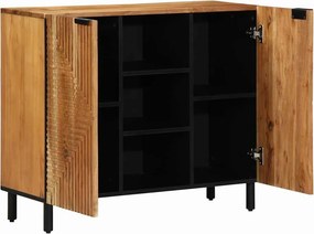 vidaXL Πλαϊνό γραφείο Καφέ 90 x 33,5 x 75 εκ Στερεό ξύλο μάνγκο