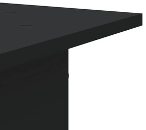 vidaXL Βάσεις Ηχείων 2 Τεμ. Μαύρες 30x30x95 εκ. Επεξ. ΞύλοΞύλο δρυός