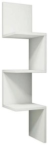 Ραφιέρα Γωνιακή Τοίχου Insta 120-000171 25x25x105,5cm White