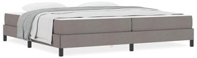vidaXL Κρεβάτι με ελατήρια με στρώμα Taupe 200 x 200 cm ύφασμα