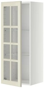 METOD ντουλάπι τοίχου με ράφια/γυάλινη πόρτα, 40x100 cm 493.949.77
