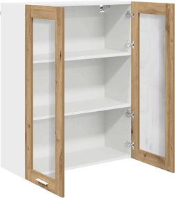 vidaXL Κρεμαστό ντουλάπι με αποθήκευση Artisan Oak 80 x 31 x 100 εκ.