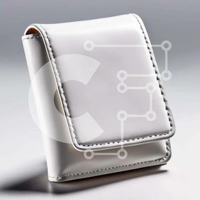 Intra Συλλεκτικό Ξύλινο Παζλ Plywood 4mm - Κομψό λευκό δερμάτινο πορτοφόλι Σε Ξύλινο Κουτί - Διαστάσεις: 10x10 cm – 25 κομμάτια