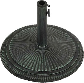 vidaXL Βάση Ομπρέλας Πράσινη 45 x 45 x 30 εκ. από Χυτοσίδηρο