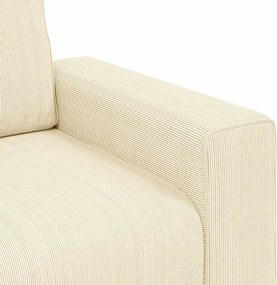 vidaXL Διθέσιος Καναπές-Διάδρομος Κρεμ 180x77x82 εκ. Ύφασμα Κοτλέ