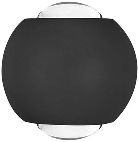 V-TAC Επιτοίχιο Φωτιστικό LED COB Up-Down 2W 200lm 60° IP54 Ζεστό Λευκό Μαύρο Σώμα 10584