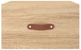 vidaXL Κομοδίνα Επιτοίχια Sonoma Δρυς 35 x 35 x 20 εκ.