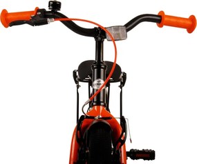 Thombike 18 Inch 24 cm Boys Coaster Brake Black/Orange