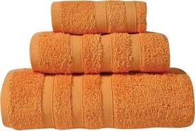 Πετσέτα Προσώπου (50x90) Das Home Prestige Line 650gsm Πορτοκαλί