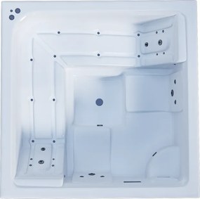 Sanitec Riviera 195x195 - SPA Εξωτερικου Χωρου - Λευκό Ματ