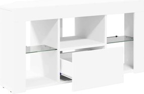 vidaXL Γωνιακός LED Τηλεοπτικός Κάμπινγκ Λευκό 100 x 40 x 50 cm