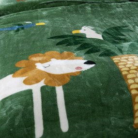 Κουβέρτα Βελουτέ Μονή (160x220) Nef-Nef Homeware Junior Jungle Mania