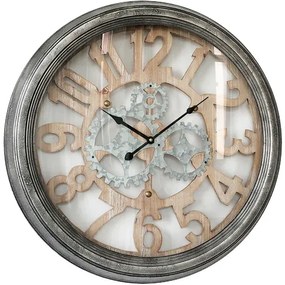 Ρολόι Τοίχου ArteLibre Ξύλο/Μέταλλο Φ62x6cm