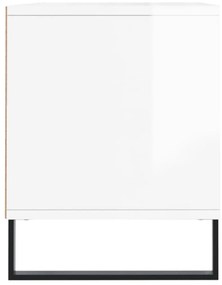 vidaXL Έπιπλο Τηλεόρασης Γυαλ. Λευκό 100x34,5x44,5 εκ. Επεξεργ. Ξύλο