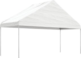 vidaXL Κιόσκι με Τέντα Λευκό 4,46 x 5,88 x 3,75 μ. από Πολυαιθυλένιο