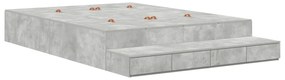 vidaXL Κρεβάτι Αποθήκευσης  Σκούρο Γκρι 160x200 εκ