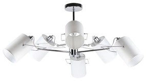 Φωτιστικό Οροφής KQ 2654/6 SHIRO CHROME AND WHITE PENDANT Δ4 - 77-8101 - 51W - 100W - 77-8101