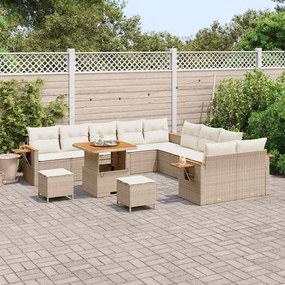 vidaXL Σετ Καναπέ Κήπου 13 pcs μπεζ και κρεμ 80 x 80 x 71 cm