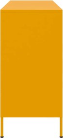 vidaXL Ντουλάπι Μουσταρδί 100,5x39x79 εκ. από Ατσάλι