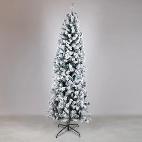 Eurolamp Δέντρο Τύπου Ακίτα Χιονισμένο 240cm Λευκό-Πράσινο 600-30656