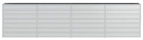 vidaXL Ζαρντινιέρα Υπερυψωμένη Ασημί 320x40x77 εκ. Γαλβανισμ. Χάλυβας