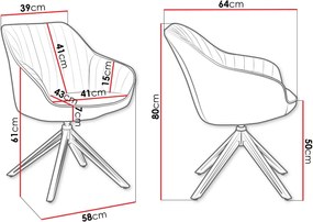 Καρέκλα Cerezi Muz-Gkri