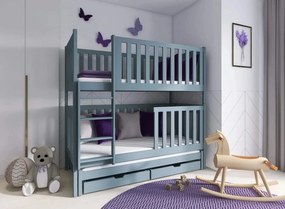 EMILKA 80x200 grey bunk bed Lano Furniture