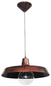 Φωτιστικό Οροφής Μονόφωτο Heronia Us-Gas 31-0098 Copper