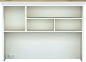 Σύνθεση Γραφείου Κρεμ / Δρυς GIBE 117.6x27.3x86.7