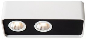 Φωτιστικό Οροφής Lucide 23975-10-31 ANGULAR Λευκό (White)|Μαύρο Ματ (Black Mat) 2700 K