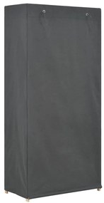 vidaXL Ντουλάπα με 3 Ράφια Γκρι 79 x 40 x 170 εκ. Υφασμάτινη