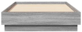 vidaXL Πλαίσιο Κρεβατιού Γκρι Sonoma 90 x 190 εκ. Επεξεργασμένο Ξύλο
