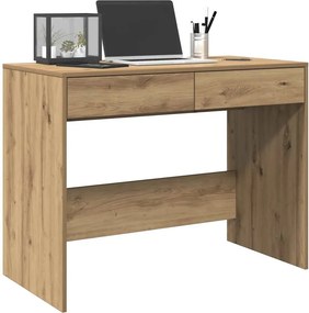 vidaXL Γραφείο Αρτισιανή Δρυς 101x50x76,5 εκ. από Επεξεργασμένο Ξύλο