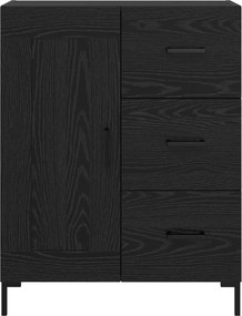 vidaXL Πλαϊνό γραφείο Μαύρη δρυς 69.5 x 34 x 90 εκ. Επεξεργασμένο ξύλο