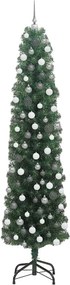 vidaXL Τεχνητό Χριστουγεννιάτικο Δέντρο με 300 LED Πράσινο 210 cm