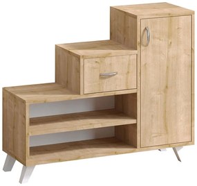 Παπουτσοθήκη Retro 793ELG3908 90x33x77cm Oak Μοριοσανίδα, Μελαμίνη