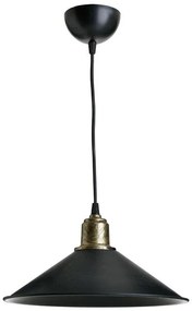 Φωτιστικό οροφής μονόφωτο PWL-0964 Ε27 μαύρο-bronze antique Φ30x62εκ 30x30x14.5 εκ.