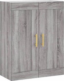 vidaXL Ντουλάπι Γκρι Sonoma 69,5 x 34 x 180 εκ. Επεξεργασμένο Ξύλο