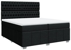 ΚΡΕΒΑΤΙ BOXSPRING ΜΕ ΣΤΡΩΜΑ ΜΑΥΡΟ 200X200 ΕΚ. ΥΦΑΣΜΑΤΙΝΟ 3294084