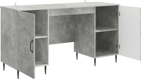 vidaXL Γραφείο Γκρι Σκυροδέματος 142,5 x 50 x 75 εκ.