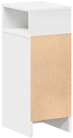 vidaXL Κομοδίνα 2 τεμάχια με συρτάρι Λευκό 25x31x66 cm